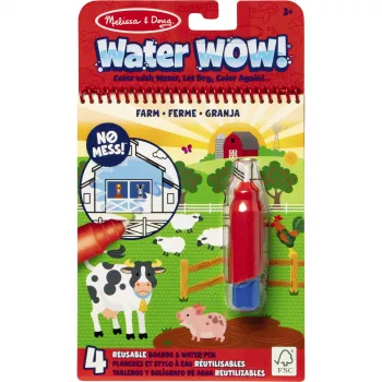 Water Wow Farm GML värvimisplokk — spinmaster reisimiseks mõeldud korduvkasutatav veevärvimisraamat