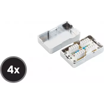 Võrgukaabli jaotuskarp Cat6 ShiverPeaks BS75001-SET4