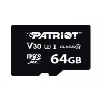MicroSDXC-mälukaart PATRIOT VX Series 64 GB UHS-I U3 V30 Class 10 90/80 MB/s veekindel kirjutuskaitsega