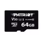 MicroSDXC-mälukaart PATRIOT VX Series 64 GB UHS-I U3 V30 Class 10 90/80 MB/s veekindel kirjutuskaitsega