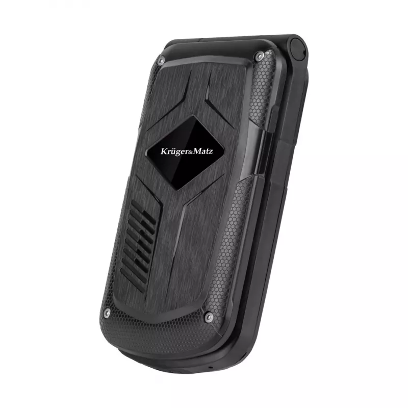 Kruger & Matz Iron 5 Flip KM0466 — kahe SIM-kaardiga, 2,4-tolline ekraan, IP68/IP69K, 1200 mAh