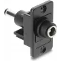 Paneelile paigaldatav alalisvoolu pistikupesa adapter DELOCK 5,5x2,1 mm -> 5,5x2,5 mm, mudel 91119