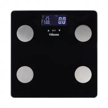Isiklik kaal Tristar WG-2442 — digitaalne vannitoakaal, max 150 kg, 100 g täpsus, KMI, must
