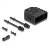 DELOCK D-Subi kaabli kaitsekate 9‑kontaktilisele isasele/emasele pistikule, plastist tõmbeleevendiga, 33,3×33,8×14,8 mm, must