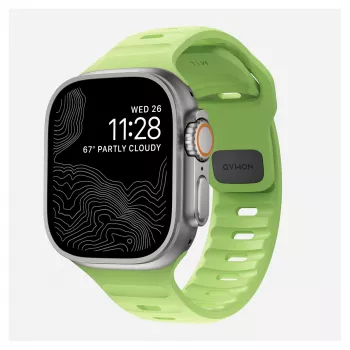 Band Nomad Sport Band Light roheline Rubber — laius 21,5 mm, randmele 160–195 mm