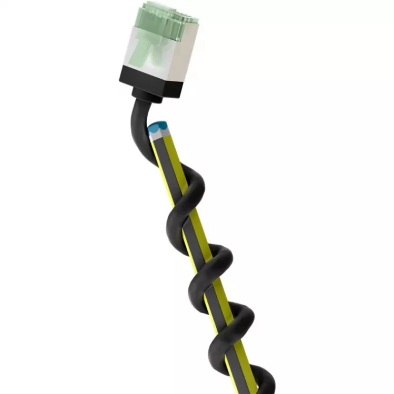 Goobay Ultra-Flexible CAT 8.1 patch-kaabel õhuke U/FTP Must - extra-short plug 99.9% (74353)