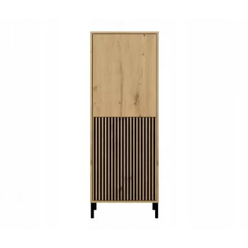 KAMARO 2DK õhuke/GŁ tamm ARTISAN DISPLAY CABINET