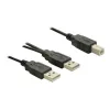 USB-kaabel DeLOCK USB-B/USB-A 1 m must