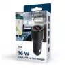 Autos mobiilseadme laadija Gembird TA-UC-A2QC36-CAR-01, 36 W, 12–24V, sigaretisüütaja pesa, must
