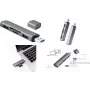 LogiLink UA0394 USB 3.2 Gen 2 jaotur alumiiniumkorpuses, sisseehitatud SD-kaardilugejaga, olekuindikaatoriga