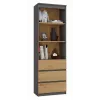 Kontoriraamaturiiul top e shop RS-60 ANT/ART KPL — 3 riiulit, puitlaastplaat, 600×350×1800 mm