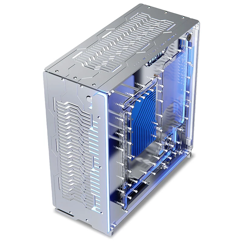 Singularity Computers Wraith ITX/DTX arvutikorpus, hõbedane