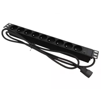 Pikendusjuhe Alantec PZ09U 1,8 m 9 vahelduvvoolupistikupesa Siseruumidesse Must