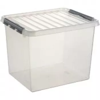 Helit H6162702 Q-line arhiivikast, 52 L, läbipaistev