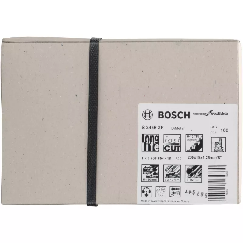 Sabre saeleht Bosch S 3456 XF Bimetal 20 cm 1 tk