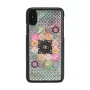 Nutitelefoni ümbris iKins iPhone XS / XS S jaoks — Lilleaia disain, must