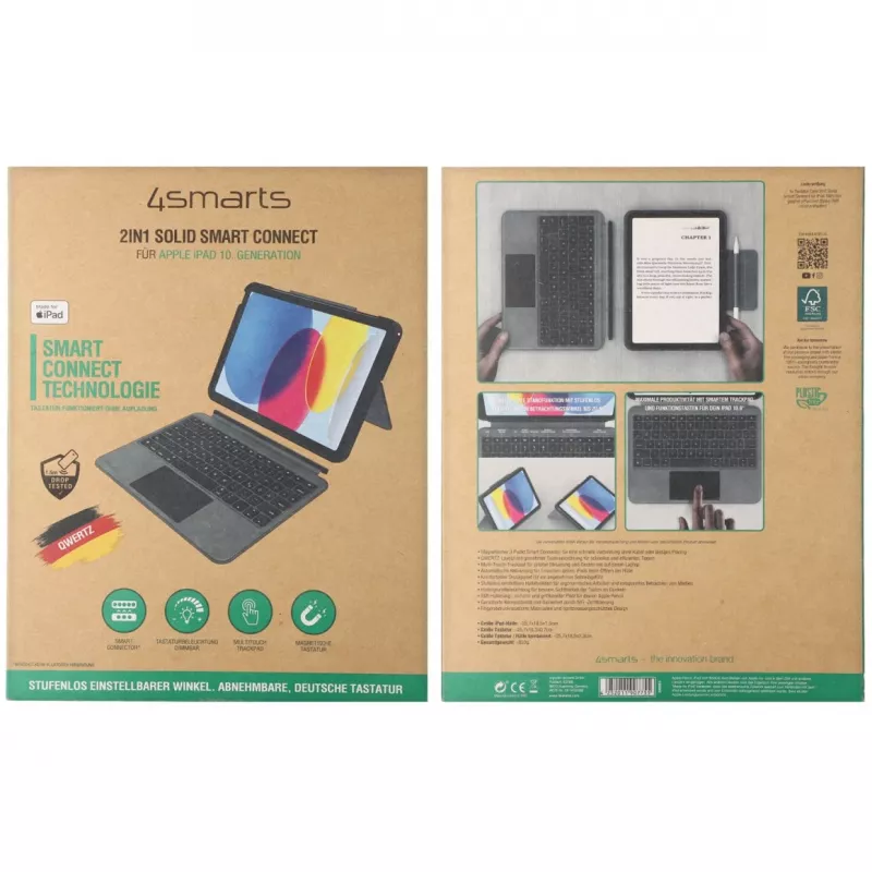 Folio Case 4smarts 540964 iPad 10.9 tolli, grafiit