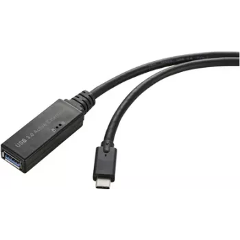 Renkforce RF-5231962 USB-kaabel Must