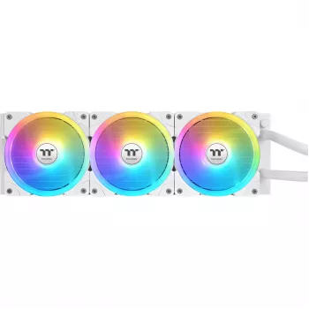 Kõik-ühes vedelikjahuti THERMALTAKE MAGFloe 420 Ultra ARGB 140 mm ventilaatoritega, 500–2000 RPM, valge