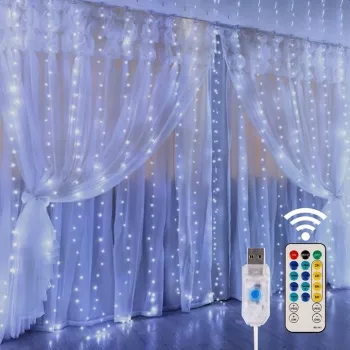 LED-kardin Extralink KURTYNA LED 3x3 kaugjuhtimispuldiga (mudel EX.73172)