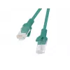 Patch-juhe CAT.6 UTP LANBERG PCU6-20CC-0025-G — 0,25 m, RJ-45 isane-isasele, CCA, 250 MHz, roheline, 10-pakk