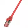 Logilink PrimeLine - patch-kaabel - RJ-45 (M) - RJ-45 (M) - 1 m - SFTP, PiMF - CAT 6 - sile, halogeenivaba - punane (CQ2034S)
