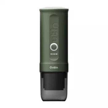 Kohvimasin OutIN Outin Nano Must, Roheline — jahvatatud kohv, 20 bar, 7500 mAh aku, 0.67 kg