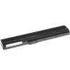 Aku roheline Cell AS02 ASUS K52 seeriale — Li‑Ion 4400 mAh, 11,1 V, 6 elementi, must