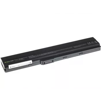Aku roheline Cell AS02 ASUS K52 seeriale — Li‑Ion 4400 mAh, 11,1 V, 6 elementi, must