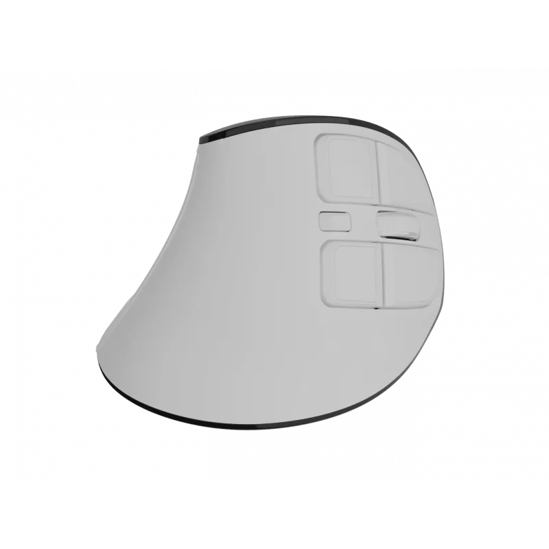 Juhtmeta vertikaalne hiir NATEC Euphonie Pro Bluetooth 5.0, 4000 DPI, programmeeritav, vaikne, valge