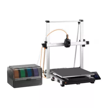 3D-printer AnyCubic Kobra 3 Max Combo — ehitusala 420×420×500 mm, PETG/PLA, maks. düüsi temp 300°C, alus 90°C, Wi‑Fi