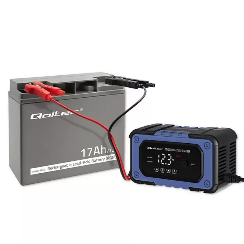 Qoltec 53046 AGM aku 12 V 17 Ah, maks. 255 A