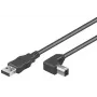 Microconnect USBAB3nurgaga USB-kaabel USB 2.0 3 m USB A USB B Must