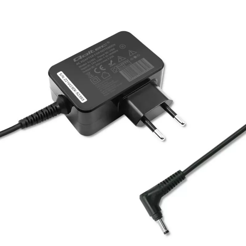 Toiteadapter QOLTEC 45W 20V 2.25A kaasaskantavatele seadmetele, mudel 52393