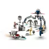 LEGO Star Wars kloonsõdurite ja lahingudroidide lahingukomplekti ehitusmänguasjad lastele kiirrattasõidukiga, 4 minifiguuri ja 5 figuuri, kingitused poistele