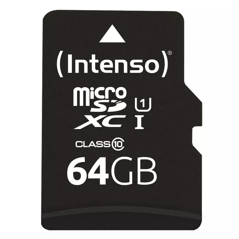 Intenso Performance - mälukaart (microSDXC koos SD-adapteriga) - 64GB - UHS-I U1 / Class10 - microSDXC UHS-I (3424490)