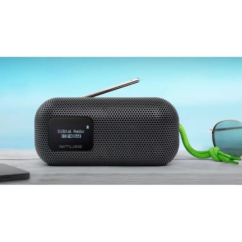 Muse kõlar FM-raadioga | M-750 FBT | 10 W | Veekindel | Bluetooth | Must | Kaasaskantav | Juhtmevaba ühendus