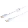 USB 2.0 pikenduskaabel ShiverPeaks 1,8 m — A-pistik A-pesasse, ferriit, kullatud kontaktid