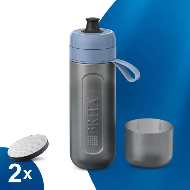 BRITA Active veefiltripudel 600 ml pastelsinine filtritega