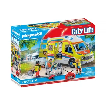Playmobil 71202 City Life kiirabi valgus- ja heliefektidega mänguasi sobib vanusele 4+ üksik