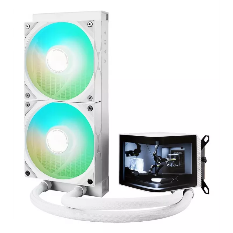 TRYX PANORAMA ARGB 240 protsessori vedelikjahutuskomplekt 12 cm valge 1 tk