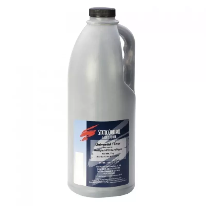 Tooneripulber Static Control HP-le Q2612A Q5949A Q7553A Q1338A CE505A Q5942A — Must, 1 kg