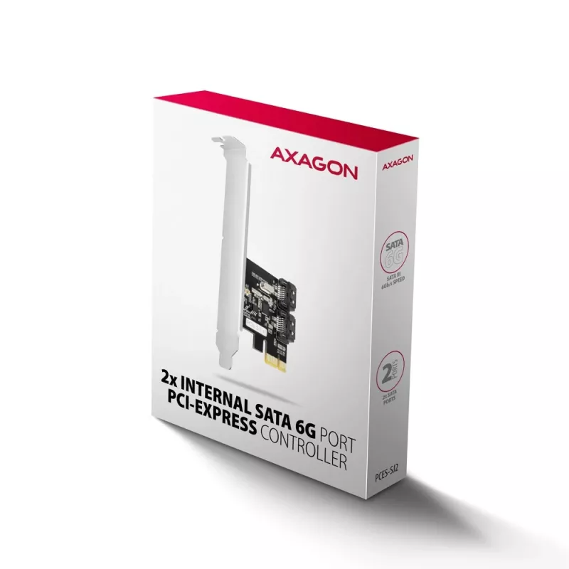Axagon PCES-SJ2 liidesekaardid/adapter Sisemine SATA