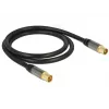 Koaksiaalkaabel RG-6/U DeLOCK 88922 1 m IEC Must