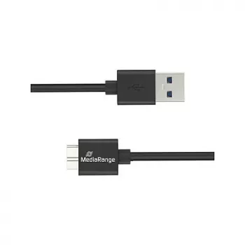 USB-kaabel MediaRange MRCS240 — USB A to Micro-USB B, USB 3.2 Gen 1 (3.1 Gen 1), 1.8 m, must