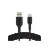 Punutud USB-C USB-A 3m Must