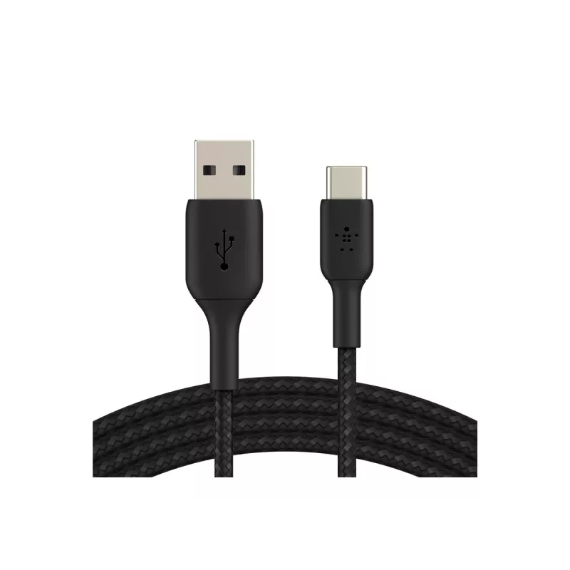 Punutud USB-C USB-A 3m Must