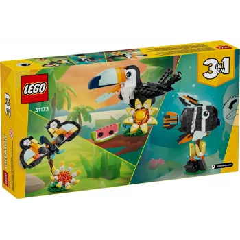 Ehitusmänguasi LEGO Creator 3-in-1 Wild Animals Tropical Toucan komplekt 31173