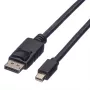 Roline DisplayPort-kaabel, DP ST - Mini DP ST, must, 1,5 m (11.04.5638)