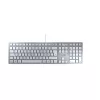 Klaviatuur CHERRY KC 6000 õhuke Universaalne USB QWERTZ Saksa Hõbedane